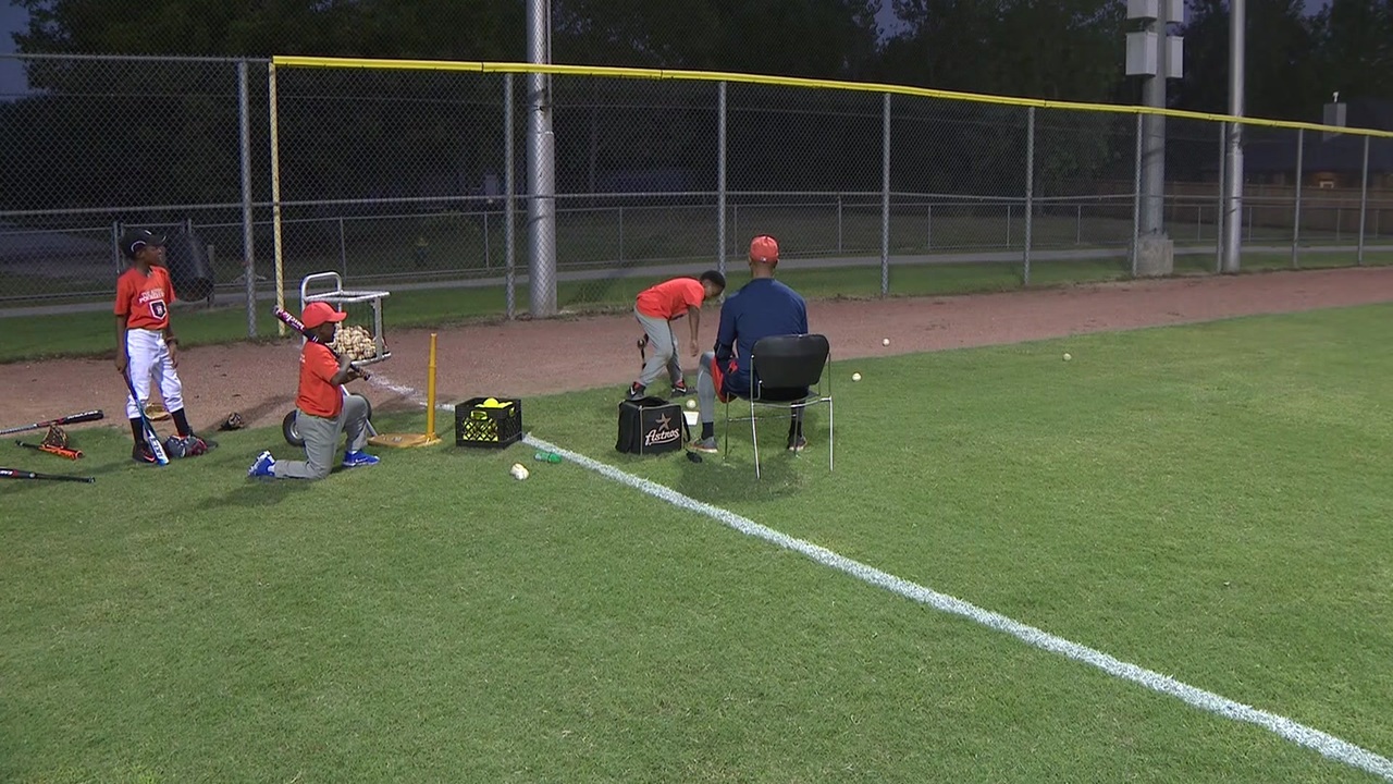 Houston Astros Youth Academy helps children learn baseball in...